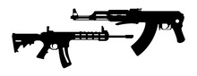 Weapon Gun Silhouette Vector