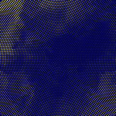 Wall Mural - Abstract Modern Background with Halftone Element and Blue Neon Color