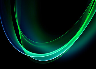 abstract green wave background