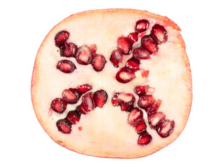 Wall Mural - Slice of pomegranate isolated