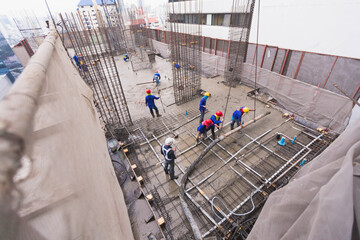 labor worke at site work building construction 