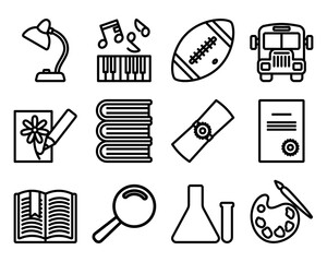 Poster - School Icon Set