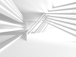 Abstract White Architecture Design Concept