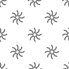 Grey line Black hole icon isolated seamless pattern on white background. Space hole. Collapsar. Vector