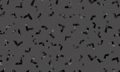 Wall Mural - dark gray rough shape abstract pattern background