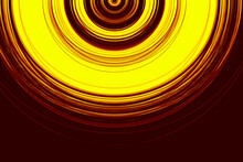 Blurred Bright Yellow Circular Pattern On A Brown Background