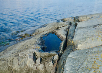 Rock, sea, water