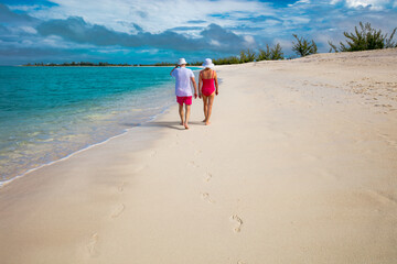 couple walking on the beach