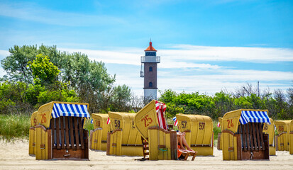 Sticker - harbor at the island poel