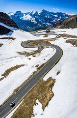 Wall Mural - landscape at the Grossglockner Mountain in Austria