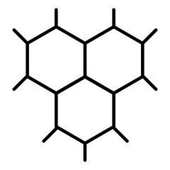 A linear design, icon of compound