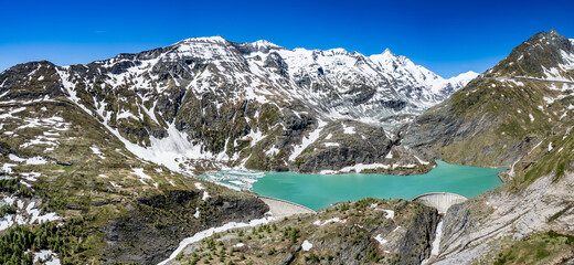 Canvas Print - landscape at the Grossglockner Mountain in Austria