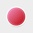 red sticker business circle 3d icon