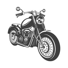 Canvas Print - elegant motorcycle icon