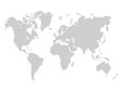 © alka5051 - World map in grey color on white background