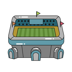 isolated 3d stadium icon modern building