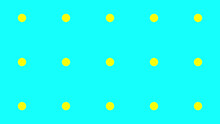 Abstract Yellow Circles On A Blue Background