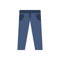 Sticker - trousers icon. pants, flat icon vector illustration isolated on white background. for the theme of clothing and others