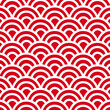 japan curve lines pattern on red background vector