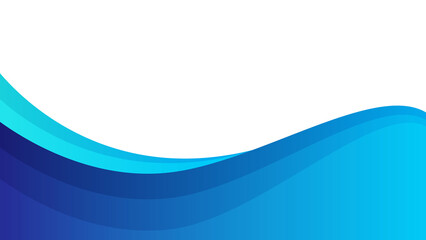 Wall Mural - blue and white abstract wavy shape background