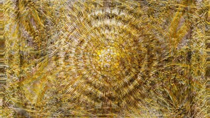 Aufkleber - Mandala. Ethnic decorative elements. ancient ornament pattern. Computer collage.