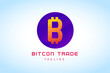 © eryusan - orange purple bitcoin trade gradient logo