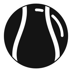 Sticker - Hurling ball icon, simple style