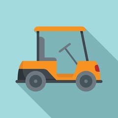 Sticker - Golf cart activity icon, flat style