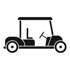 Poster - Golf cart equipment icon, simple style