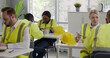 © TommyStockProject - Diverse factory workers having lunch in canteen
