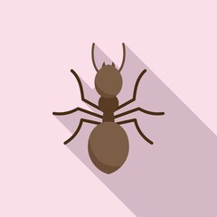 Poster - Ant icon, flat style