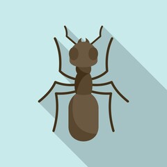 Sticker - Insect ant icon, flat style