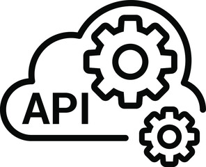 api icon vector illustration for your website or mobile app