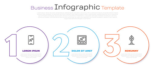 Wall Mural - Set line City map navigation, Gps device with and Location cross hospital. Business infographic template. Vector