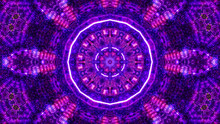 Vibrant Kaleidoscopic Illustration In Purple Color - Cool For Wallpaper Or Background