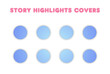 © OLGA - Set of Instagram Story Highlights Covers Icons. Colourful pastel backgrounds