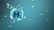 H2 Wasserstoff Blase