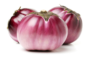 red eggplant  isolated on white background