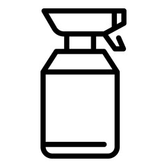 Poster - Spray bottle detergent icon. Outline Spray bottle detergent vector icon for web design isolated on white background