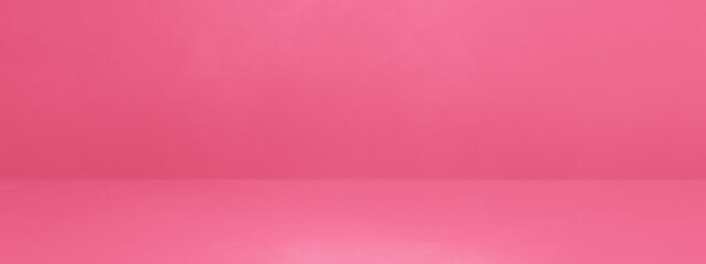 Poster - Empty pink concrete interior background banner