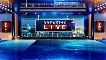 3D rendering background is perfect for any type of news or information presentation. The background features a stylish and clean layout 