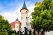 Snow White and the Seven Dwarfs in Lohr am Main, Bavaria - Schneewittchen und die sieben Zwerge vor dem Schneewitchenschloss