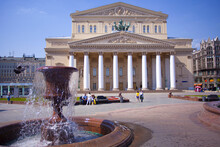 Bolshoi Theater In Moscow, On Mokhovaya Square, Russia