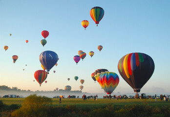 hot air balloons