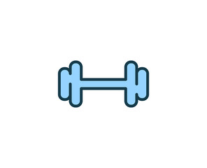 Wall Mural - Dumbbell  line icon. High quality outline symbol for web design or mobile app. Thin line sign for design logo. Color outline pictogram on white background