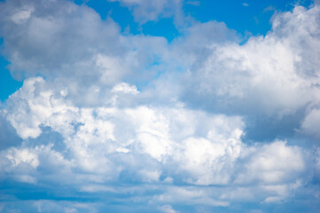 Wall Mural - white clouds in the blue sky