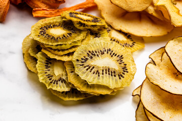 Sticker - Different dried fruits heap on the table