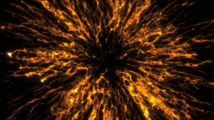 Wall Mural - particles shockwave turbulent vortex . swirl sparkles explosion background