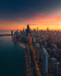 Chicago aerial panorama