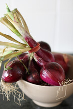 Bowl Of Red Onions